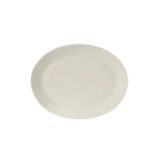 Tuxton China Pearl Wide Rim 10" x 7-3/4" Oval Platter