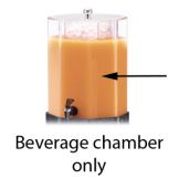 Cal-Mil Beverage Dispenser Replacement Beverage Chamber