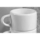 Diversified Ceramics Ultra White 8 Oz. Stack Cappuccino Cup