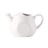 Tuxton China Bright White 16 Oz. London Teapot, No Lid