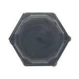 Pactiv Hexware 9" x 3" Hinged Container