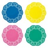 Hoffmaster Colored Lace 8" Pastel Doily