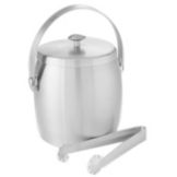 American Metalcraft Satin S/S 34 Oz. Double Wall Ice Bucket with Tongs