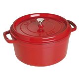 Staub USA Cherry 9 Qt. Round Cocotte