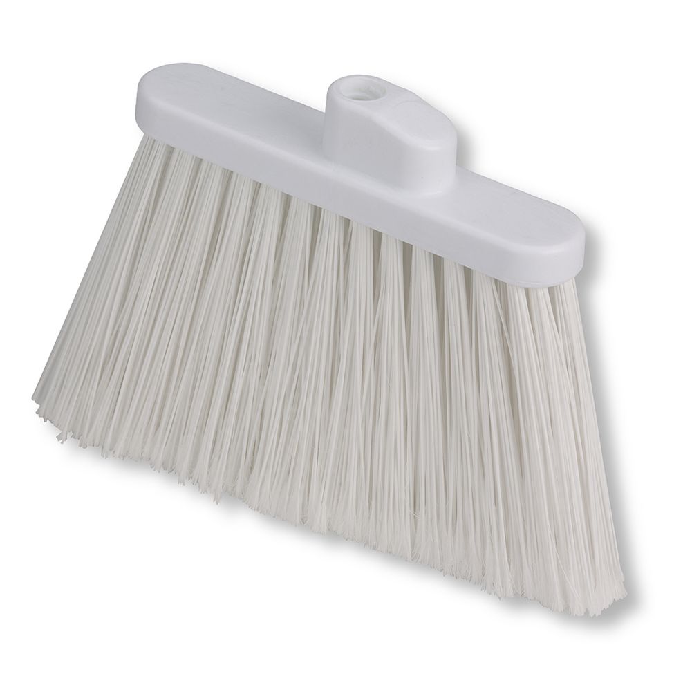 Carlisle Duo-Sweep Angle Broom, White, 48"