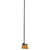 Carlisle Duo-Sweep Lobby Angle Broom, Black, w/ 48"Handle