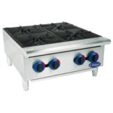Globe Food Equipment 4 Burner Chefmate 24" Gas Hot Plate
