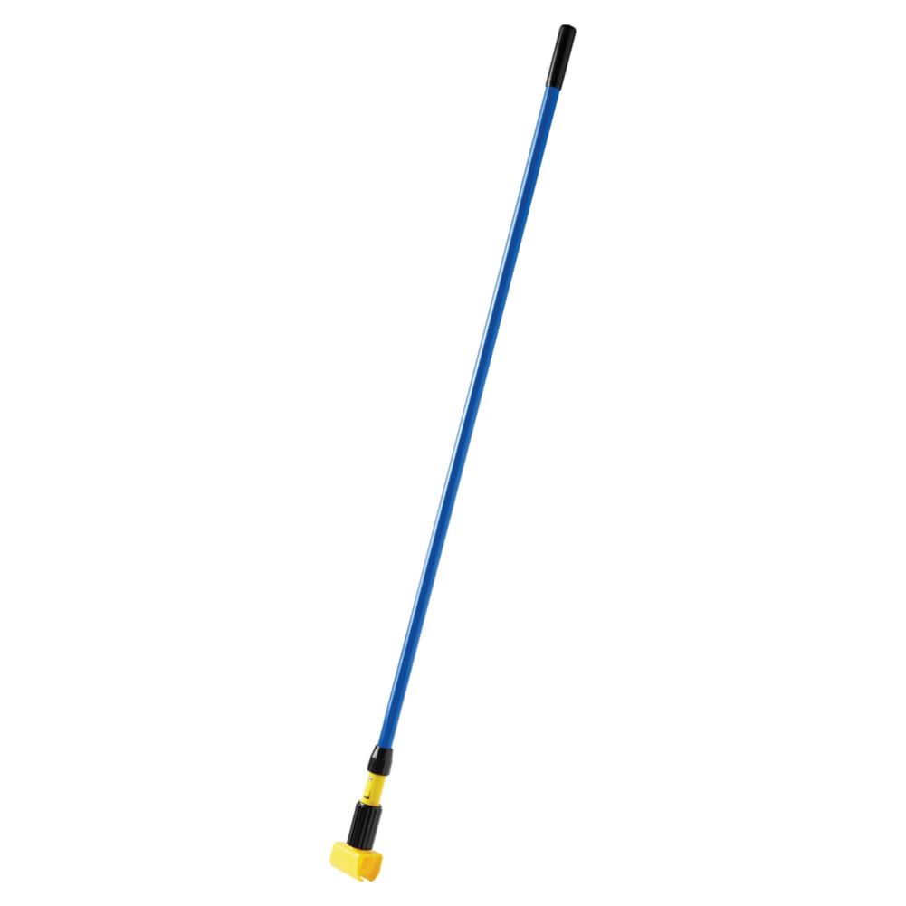 Rubbermaid Gripper Clamp Head Blue Fiberglass 60" Wet Mop Handle
