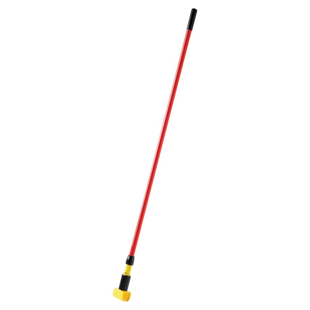 Rubbermaid Gripper Clamp Head Red Fiberglass 60" Wet Mop Handle