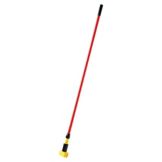 Rubbermaid Gripper Clamp Head Red Fiberglass 60" Wet Mop Handle