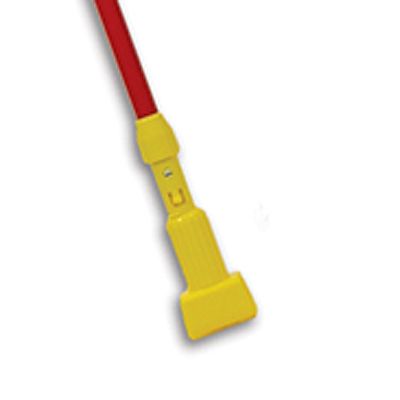 Rubbermaid Gripper Clamp Head Red Fiberglass 60" Wet Mop Handle
