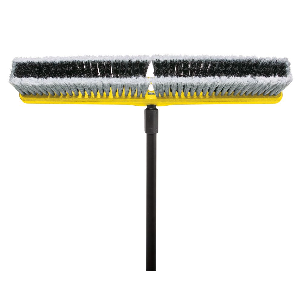 Rubbermaid Flagged Gray Poly Multi-Surface 24" Medium Floor Sweep
