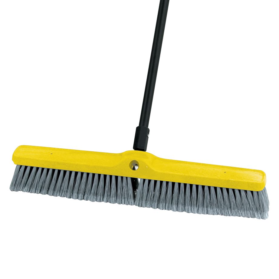 Rubbermaid Flagged Gray Poly Multi-Surface 24" Medium Floor Sweep