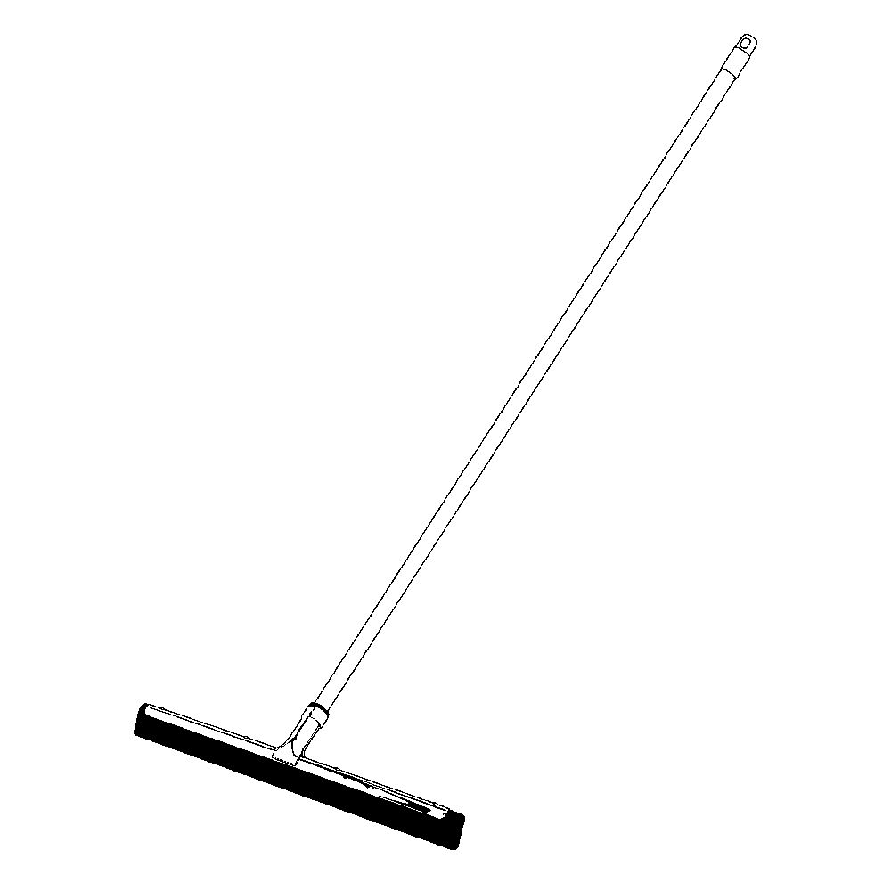 Rubbermaid Lobby Pro&reg; Black 50" Wet / Dry Cleaning Wand