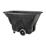 Rubbermaid Black Structural Foam Utility Duty 1/2 cu yd Tilt Truck