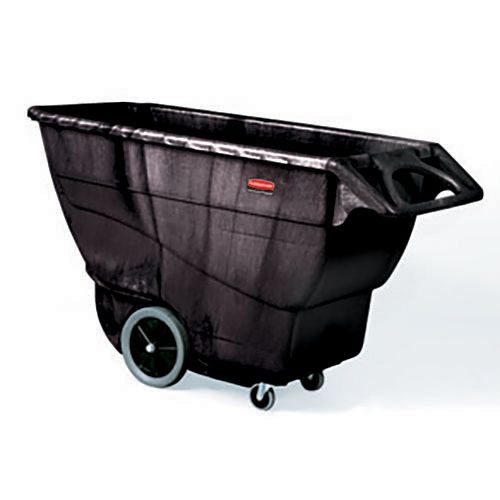 Rubbermaid Black Heavy Duty Structural Foam 1 cu yd Tilt Truck