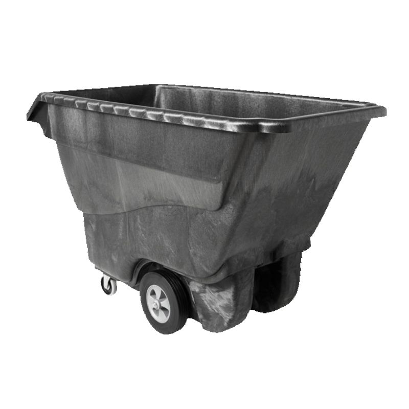 Rubbermaid Black Structural Foam Standard Duty 1 cu yd Tilt Truck