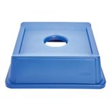 Rubbermaid Untouchable&reg; Blue Bottle / Can Recycling Top