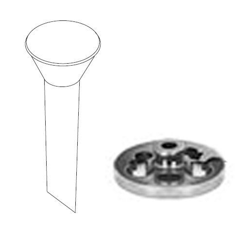 Globe Food Stuffing Kit for CC12 Meat Chopper w/ Tube and Plate