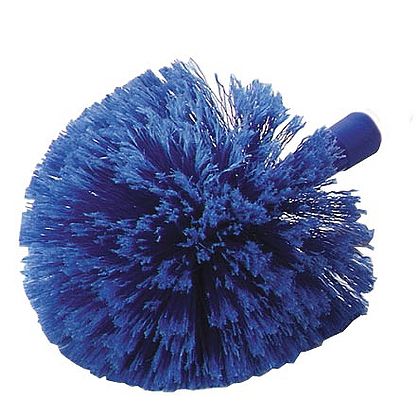 Carlisle Flo-Pac&reg; Soft-Flagged Round Feather Duster, Blue, 9"