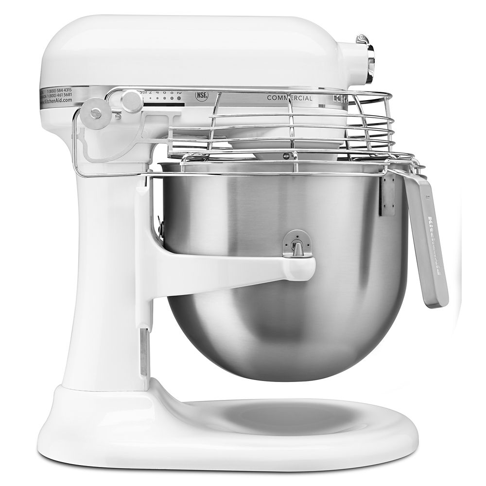 KitchenAid KSMC895WH White Commercial 8 Qt. Lift Stand Mixer eBay