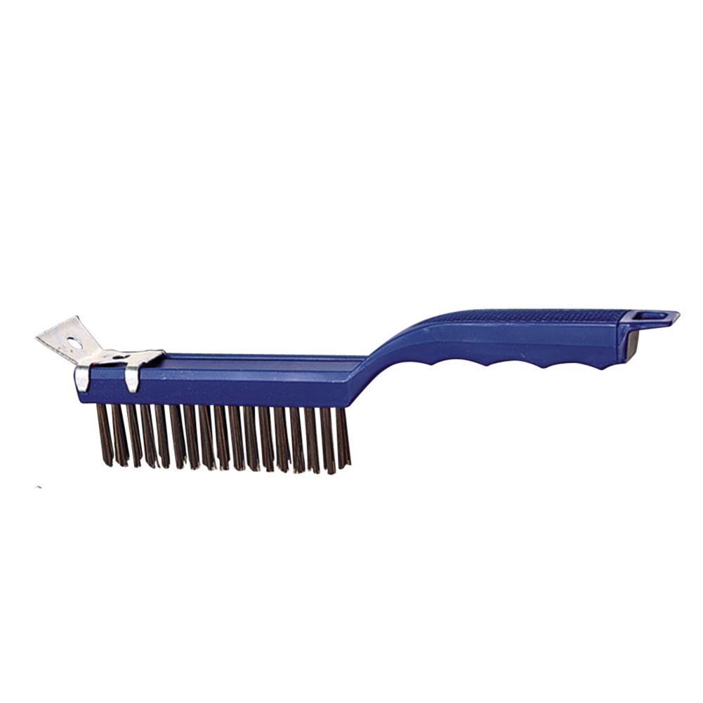 American Metalcraft Wire 11-1/2" Bristle Brush w/ Scraper