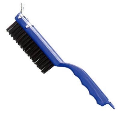 Carbon Steel Wire Brush w/ Plastic Handle , 11-1/2"