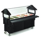 Six Star Portable Food Bar, Black, 6 Ft