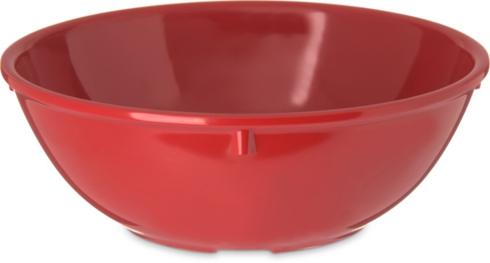 Carlisle&reg; Dallas Ware&reg; 14 Oz. Red Nappie Bowl