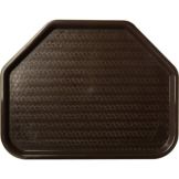 Carlisle&reg; Cafe Trapezoid Tray, Chocolate