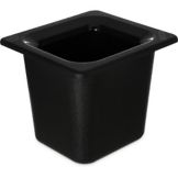 Carlisle&reg; Coldmaster Deep Sixth-Size Food Pan, Black, 1.6 Qt