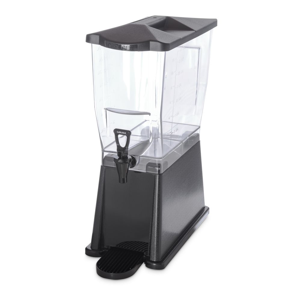 Carlisle Trimline&trade; Black, 3 Gal Beverage Dispenser