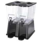 Carlisle Trimline&trade; Black, 6 Gal Double Base Beverage Dispenser