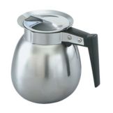 Vollrath S/S 2 Qt Decaf Coffee Decanter w/ Black Plastic Handle