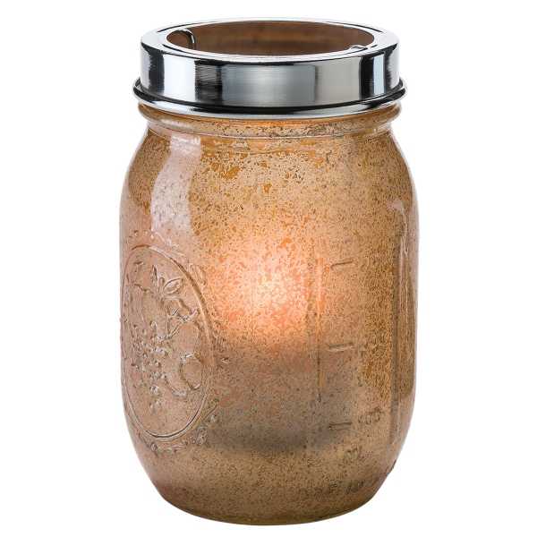 Hollowick® 1610AG Firefly™ Antique Gold Tealight Jar