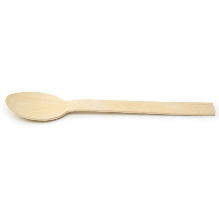 FOH FSS015NAW28 Servewise 6.25" Wood Spoon - 200 / CS
