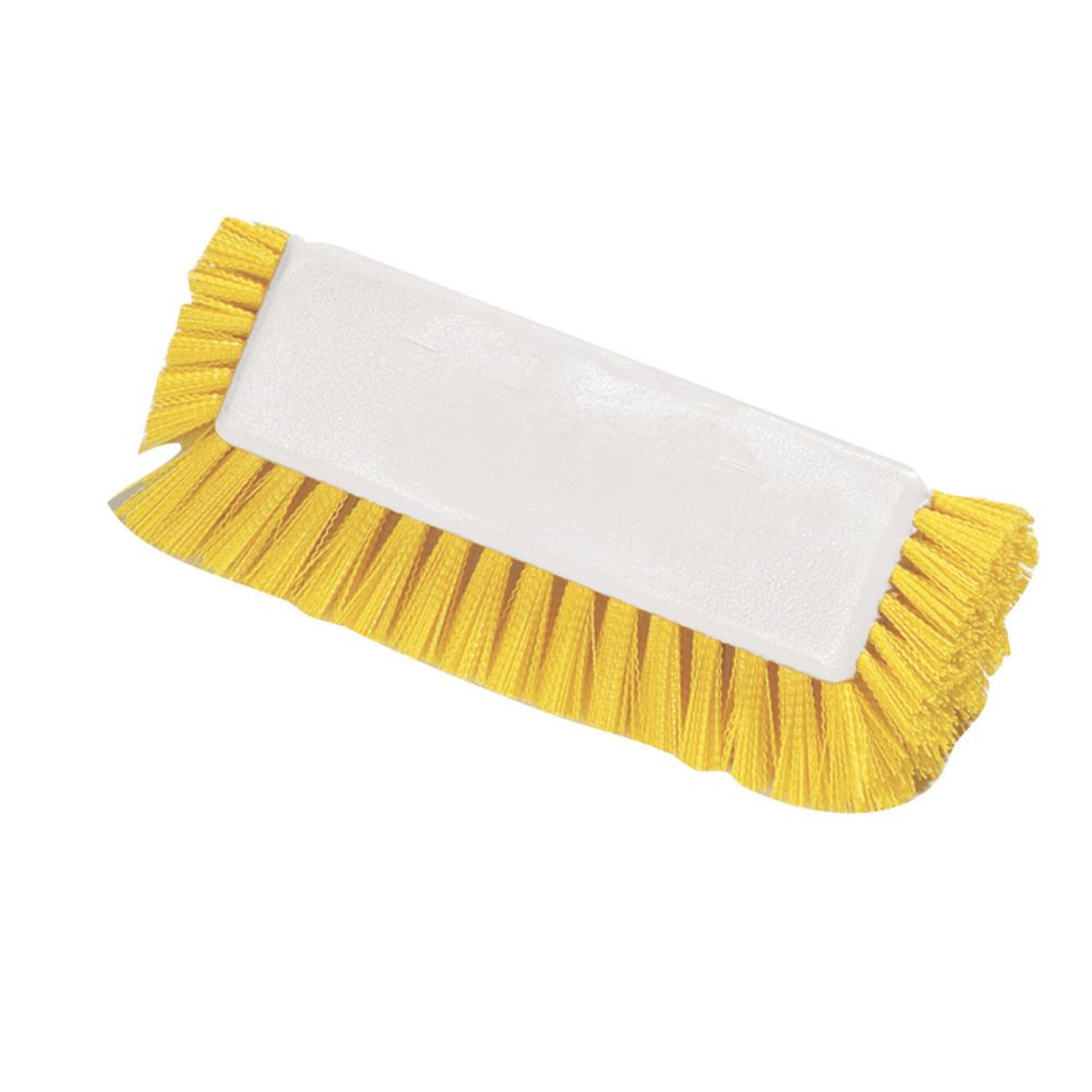 Carlisle Dual Surface Floor Scrub Brush w/ End Bristles, 10"