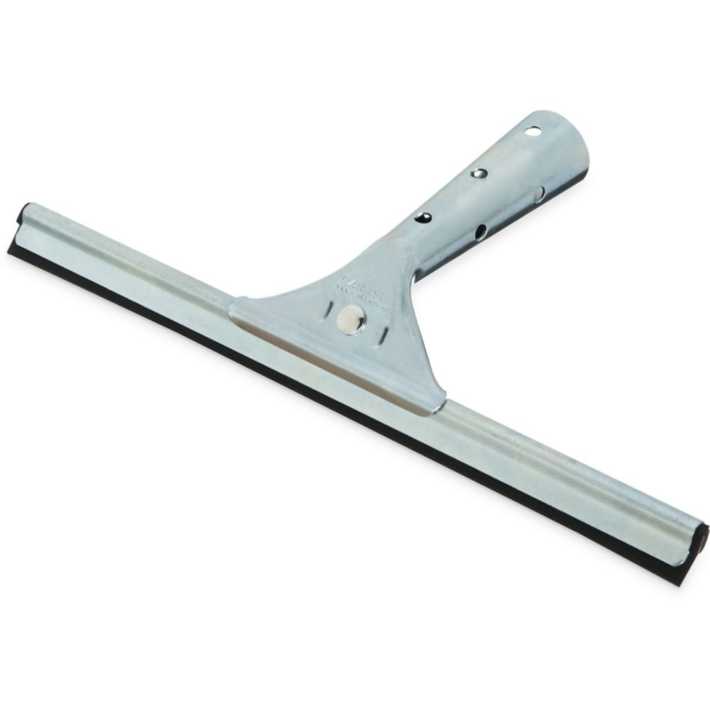 Single Blade Window Squeegee w/ Steel Handle, 12"