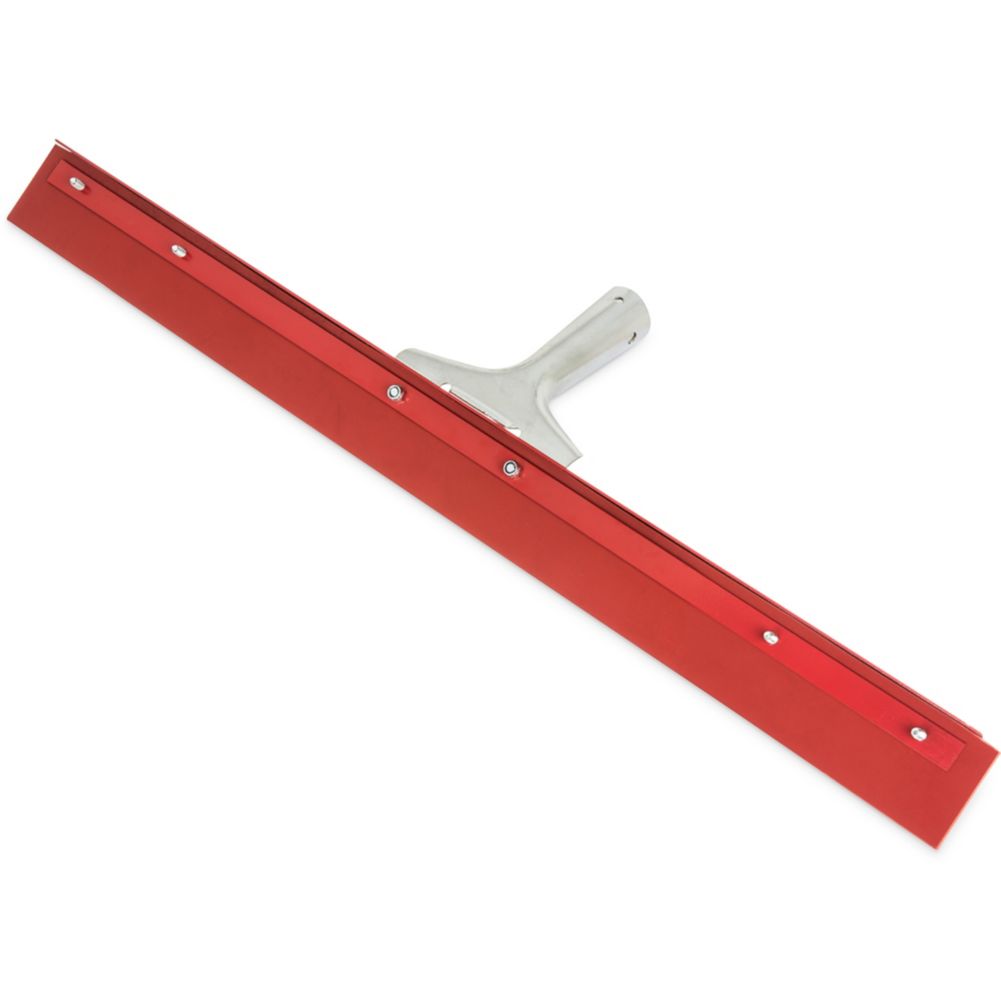 Carlisle Red, 24" Straight Steel Gum Rubber Floor Squeegee
