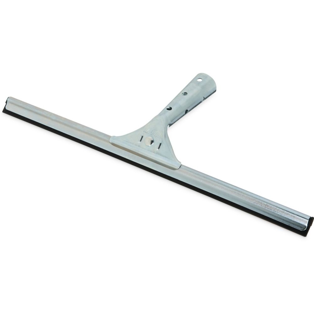 Carlisle Flo-Pac&reg; Single Blade 16" Window Squeegee w/ Steel Handle