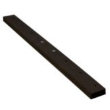 Floor Squeegee Double Foam Refill Blade, Black, 24"