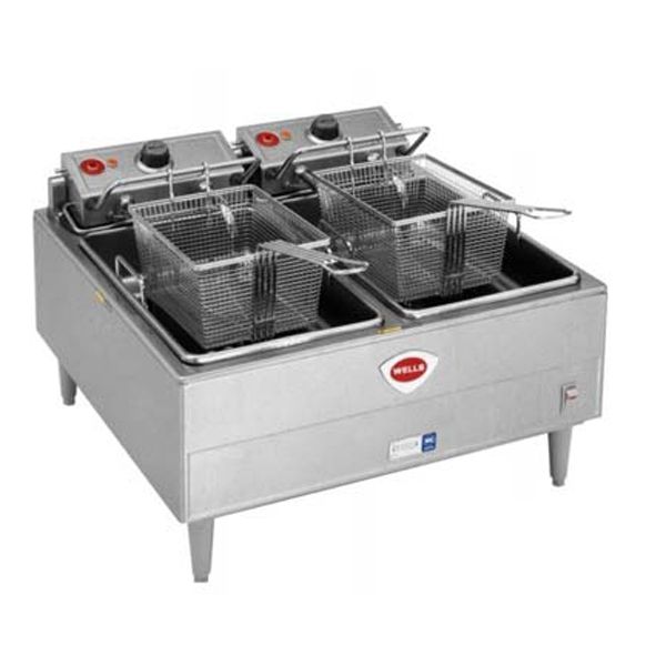 Wells Manufacturing Dual Pot Counter  Electric Unit Fryer