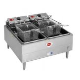 Wells Manufacturing Dual Pot Counter  Electric Unit Fryer
