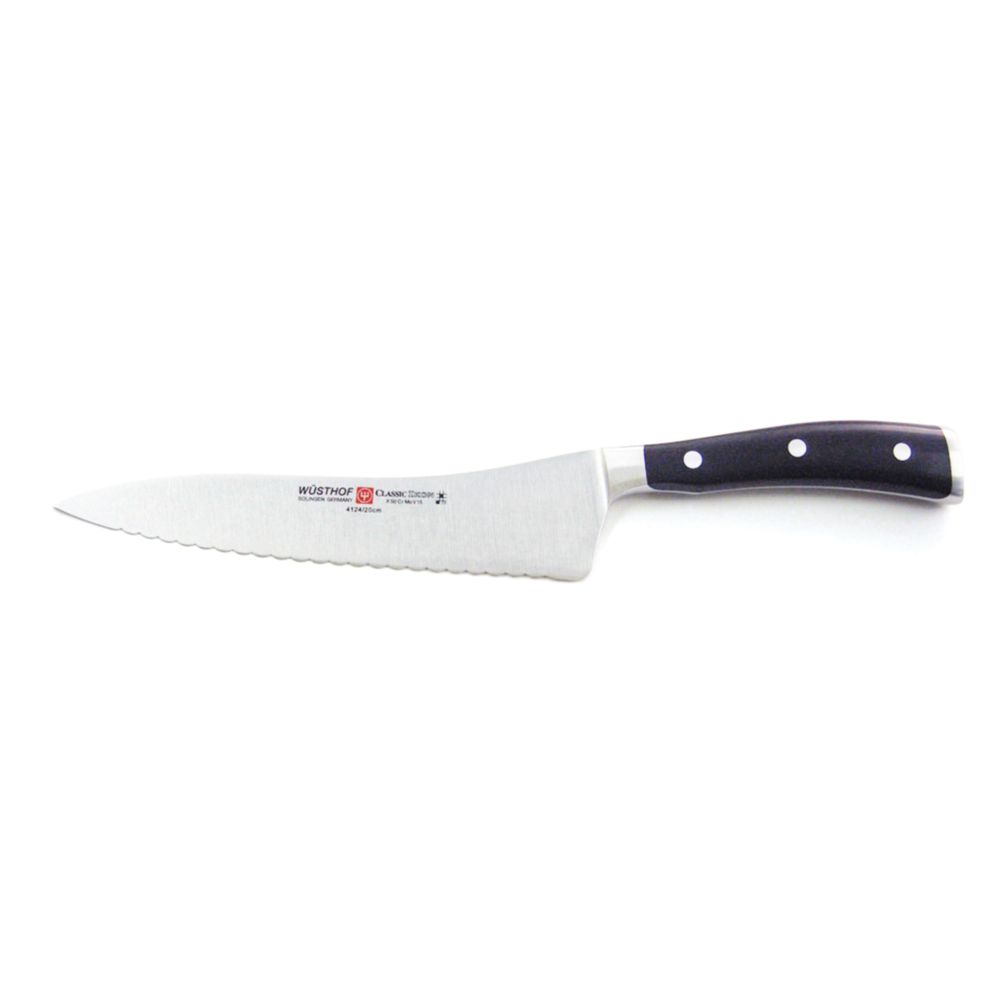 Wusthof 41247 Classic Ikon Carbon Steel 8" Scalloped Slicer Knife eBay