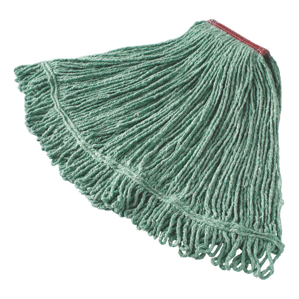 Rubbermaid Super Stitch&reg; Large Green Blended Wet Mop Head