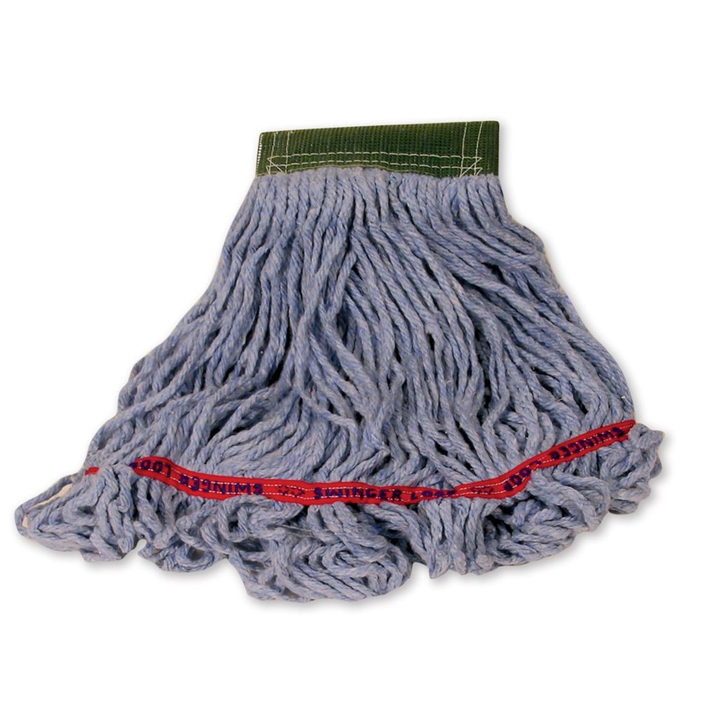 Rubbermaid Swinger Loop&reg; Medium Blue Wet Mop w/ 5" Headband