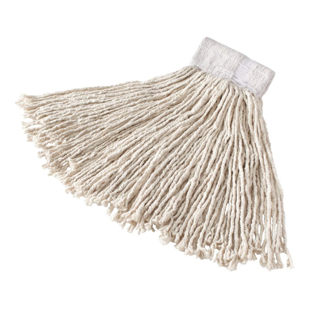 Rubbermaid Super Stitch&reg; Large White Cotton Wet Mop Head