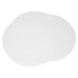 Menasha Packaging 12" White Scalloped Cake Circle