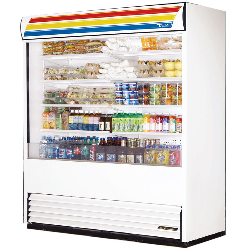 True&reg; Vertical Air Curtain Merchandiser, 66 Cubic Ft