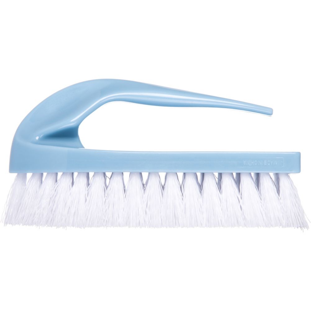 Iron-Style Plastic Hand Scrub Brush, 6"